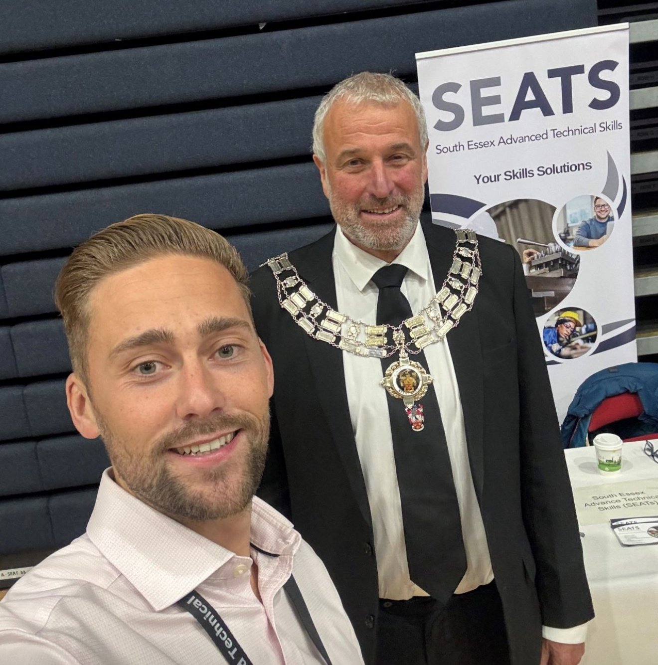 Sam and Mayor of Brentwood